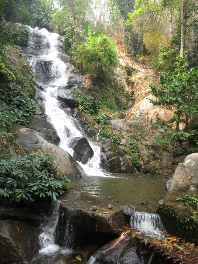 Waterfall outside Akha Village